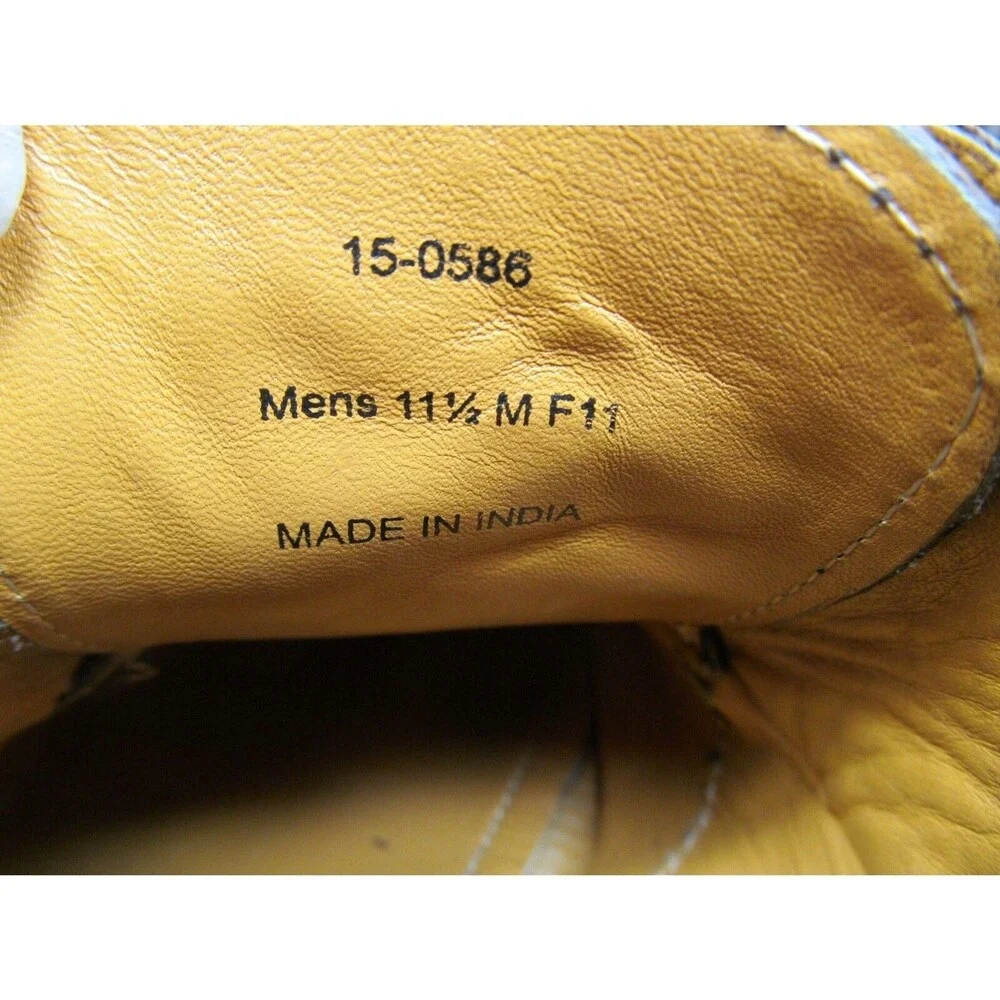 Johnston & Murphy Leather Oxford Bicycle toe Brown Mens US size 11.5 M